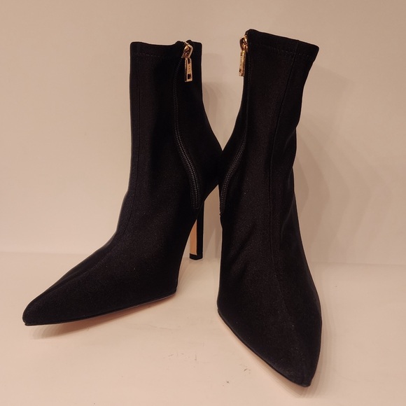 Good American Ankle Shine Neoprene Black Size 9 & 8 & 8.5 - Picture 2 of 11